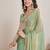 Sea green  chiffon saree