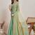 Sea green  chiffon saree