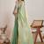 Sea green  chiffon saree