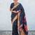 Black woven design zari kanjeevaram saree