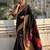 Black woven design zari kanjeevaram saree