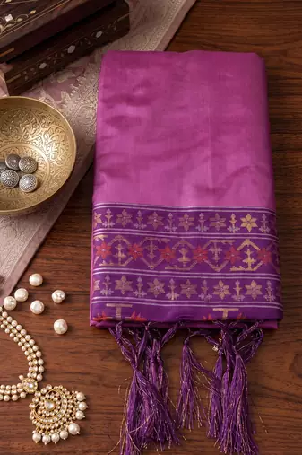 lavender soft banarasi saree for women festive party traditional wedding ethnic saree