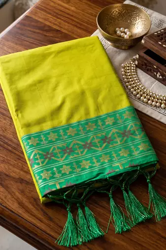 mehendi green soft banarasi saree for women festive party traditional wedding saree