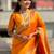 Yellow ethnic motifs woven design zari kanjeevaram saree