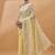 Yellow chikankari embroidered  georgette saree
