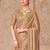Gold embellished embroidered  georgette heavy work saree