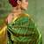light green kanjivaram silk blend saree for women festive traditional wedding party wear