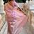 Pink ethnic motifs zari silk blend designer banarasi saree