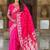 Pink paisley zari silk blend handloom banarasi saree