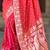 Pink woven design zari silk blend handloom banarasi saree