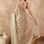 Gold beads and stones organza saree