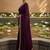 Purple embellished zari satin designer saree