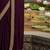 Purple embellished zari satin designer saree
