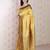 Yellow woven design zari silk blend banarasi saree