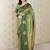 Green woven design zari silk blend banarasi saree