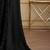 Black embellished sequinned poly chiffon heavy work saree