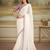 Off white embellished embroidered  georgette saree