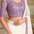 Off white embellished embroidered  georgette saree
