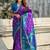 Violet woven design zari kanjeevaram saree