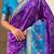 Violet woven design zari kanjeevaram saree