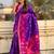 Purple purple pink woven design zari patola saree