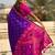 Purple purple pink woven design zari patola saree