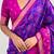 Purple purple pink woven design zari patola saree
