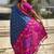 Blue woven design zari patola saree