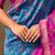 Blue woven design zari patola saree