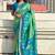 Green ethnic motifs woven design zari kanjeevaram saree