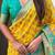 Yellow woven design zari patola saree