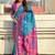 Blue woven design zari patola saree