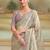 Gold embellished embroidered  georgette designer saree