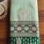 light green silk blend blend saree with dark green border | wedding & festive wear