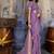 Purple woven design zari satin banarasi saree
