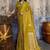 Olive ethnic motifs zari satin banarasi saree
