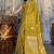Olive ethnic motifs zari satin banarasi saree