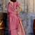 Rose ethnic motifs zari satin banarasi saree