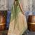 Olive woven design zari satin banarasi saree