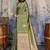 Olive woven design zari satin banarasi saree