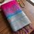 magenta soft silk blend saree for women festive party wedding geometric ethnic saree