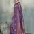 purple brasso saree for women festive wedding wear with rich zari motifs