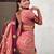 Coral woven design zari silk blend banarasi saree