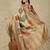 Beige ethnic motifs woven design silk cotton kasavu saree