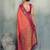 peach pink brasso saree magenta blouse festive party ethnic wear for women