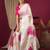 Off white floral printed art silk saree