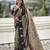 Grey woven design zari silk blend banarasi saree