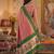 rose pink tissue saree for women festive wedding party ethnic wear