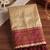 cream tissue saree for women festive wedding party ethnic wear