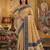 gold tissue saree for women festive wedding party ethnic wear